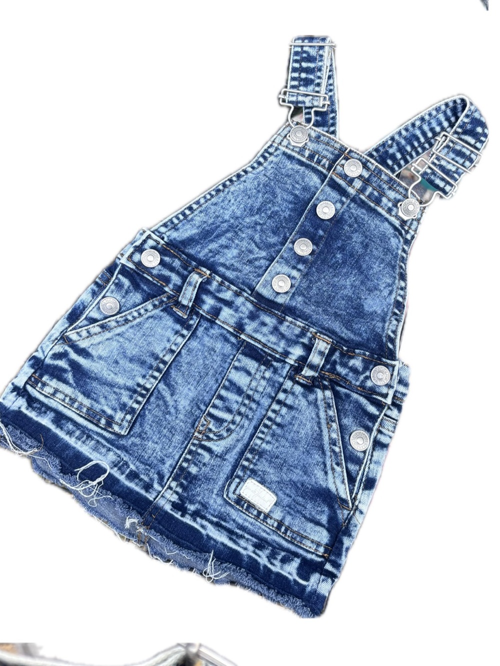7 For All Mankind 12 mo denim overall dress- Infant